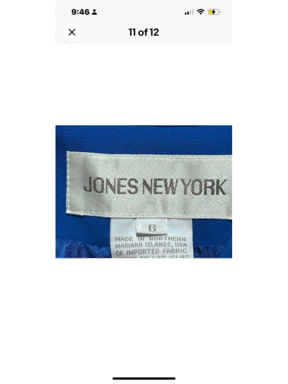 Jones New York women’s size 6 Blue Formal jacket - Picture 10 of 12